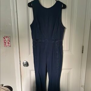 We The Free Blue Jumpsuit Fitted Sleeveless